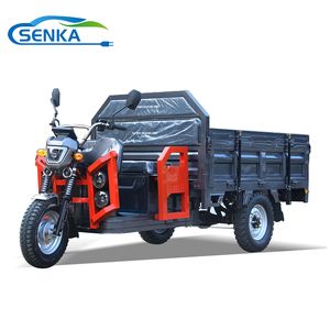 Senka 1000kg Load Carrying Capacity 1.8m Carriage 3 Wheels 1500W Cargo Electric Tricycle