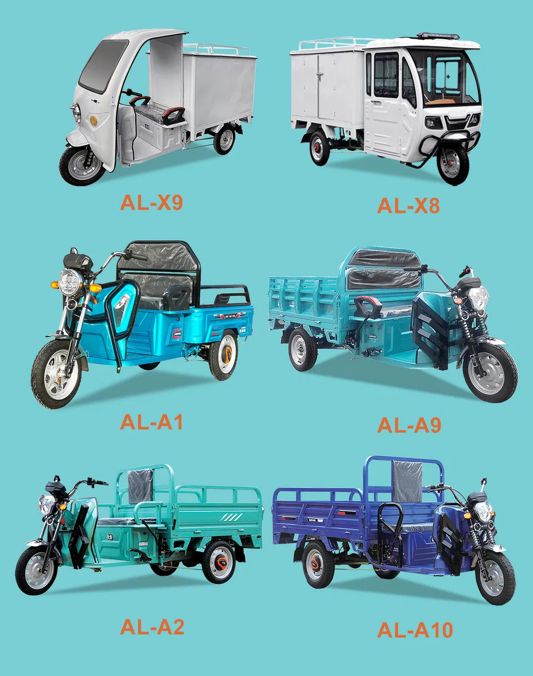 Alin Electric Transport Tricycle Delivery Rickshaw Light Cargo Truck - detail 11