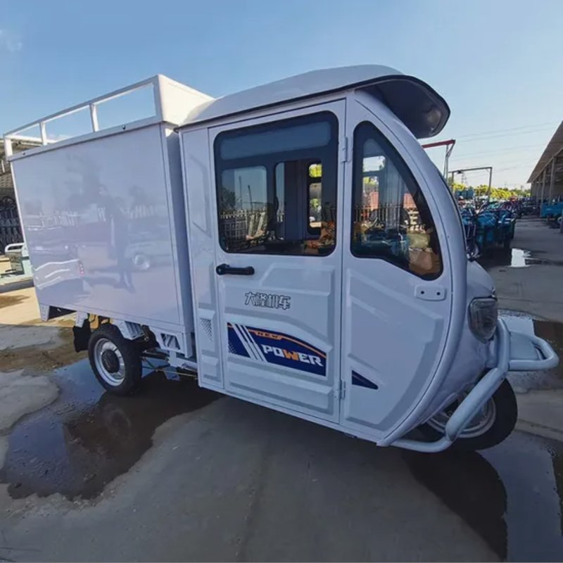 Hot Selling Low Price Fully Enclosed Motorcycle Large Cargo Box Electric Tricycles Three Wheel Tricycle with Cabin for Delivery - Image 5