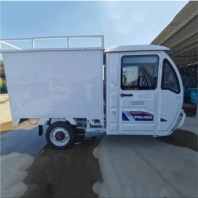 Hot Selling Low Price Fully Enclosed Motorcycle Large Cargo Box Electric Tricycles Three Wheel Tricycle with Cabin for Delivery - Image 6