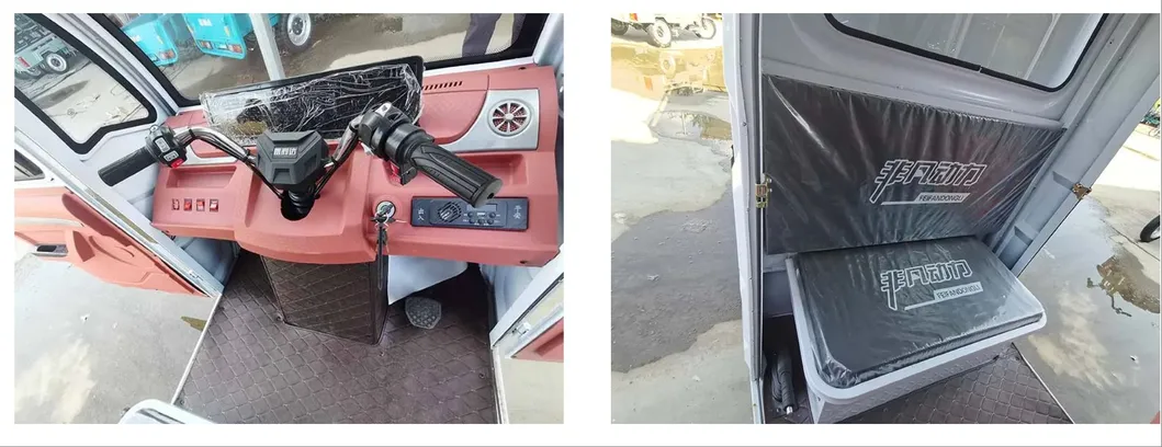 Hot Selling Low Price Fully Enclosed Motorcycle Large Cargo Box Electric Tricycles Three Wheel Tricycle with Cabin for Delivery - detail 2