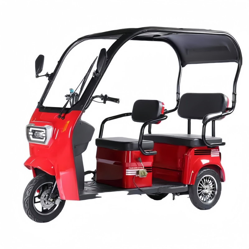 Popular Wholesale Electric Pedicab Reliable Family Electric 3 Wheels Tricycles with Roof for Passenger & Cargo Transportation - Image 4