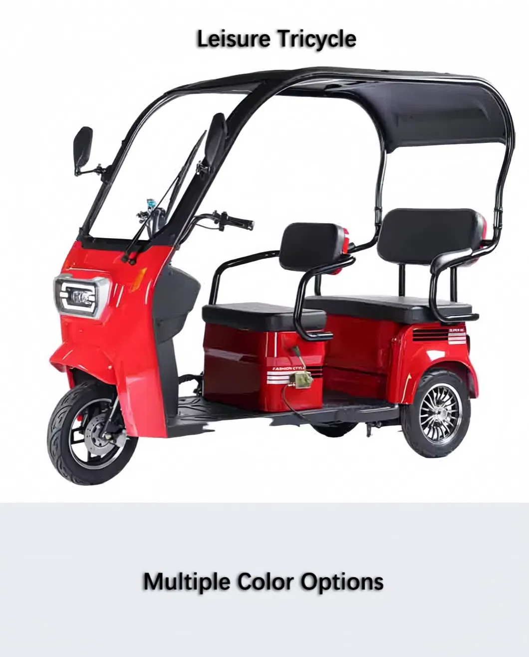 Popular Wholesale Electric Pedicab Reliable Family Electric 3 Wheels Tricycles with Roof for Passenger & Cargo Transportation - detail 1