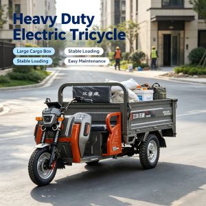 Electric Cargo Tricycle with Low-Speed High-Torque Mechanical Gear Shift
