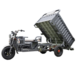 China Manufactured Cargo Dump Electric Three-Wheel Tricycle for Construction & Transport