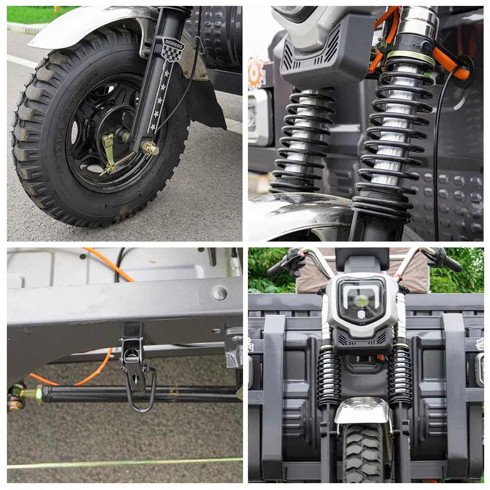 China Manufactured Cargo Dump Electric Three-Wheel Tricycle for Construction & Transport - detail 2