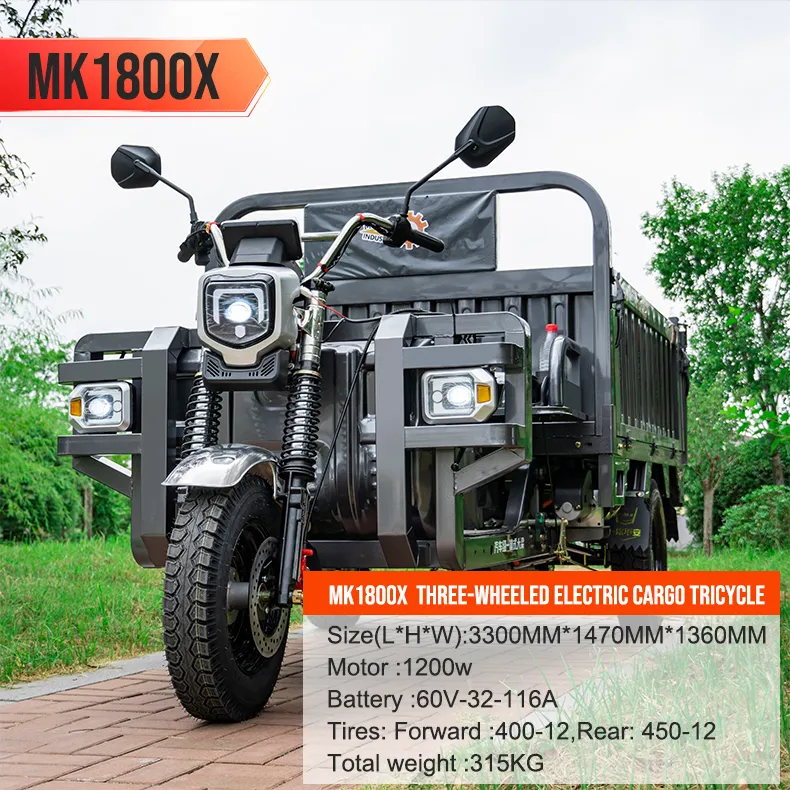 China Manufactured Cargo Dump Electric Three-Wheel Tricycle for Construction & Transport - detail 15