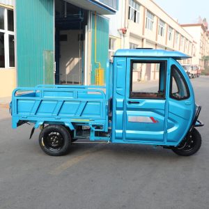 Electric Dump Cargo Tricycle with Solid Steel Box for Agricultural Farm Material Hauling Jobs