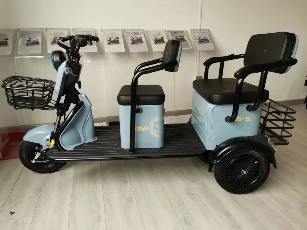 Open Type Leisure Electric Tricycle for Cargo/Passenger with Two Rows of Seats - detail 7