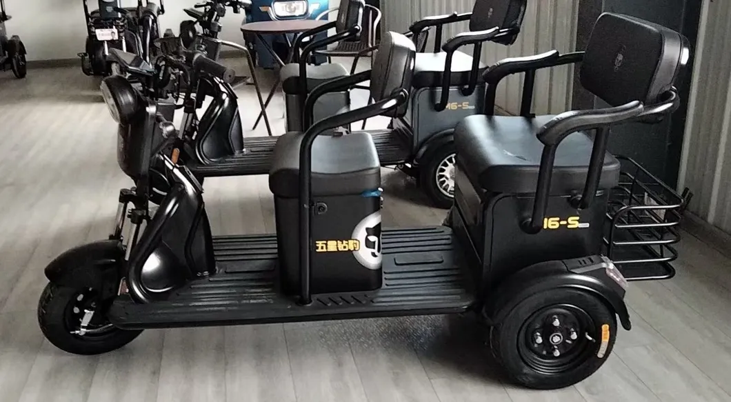 Open Type Leisure Electric Tricycle for Cargo/Passenger with Two Rows of Seats - detail 8