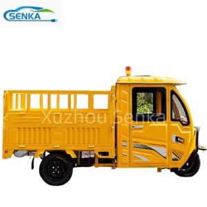 Fully Enclosed Cab Two-Door Two-Seat Electric Tricycle Equipped Cargo Freight