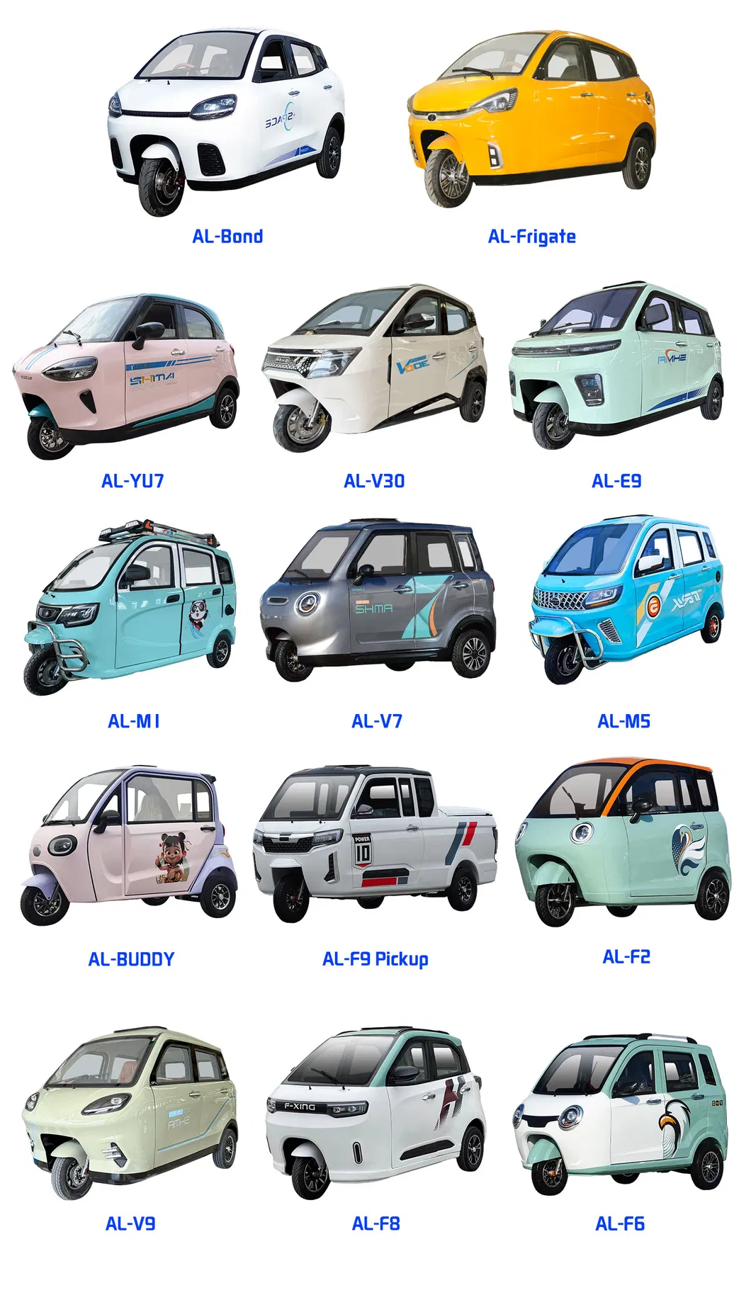 Alin Electric Freight Tricycle for Sale 3 Wheel Mini Cargo Van - detail 7