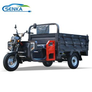 Senka 1.8m Large Size Cargo Self-Unloading Motorcycles Battery Powered Cheap 3-Wheel Electric Dump Tricycle