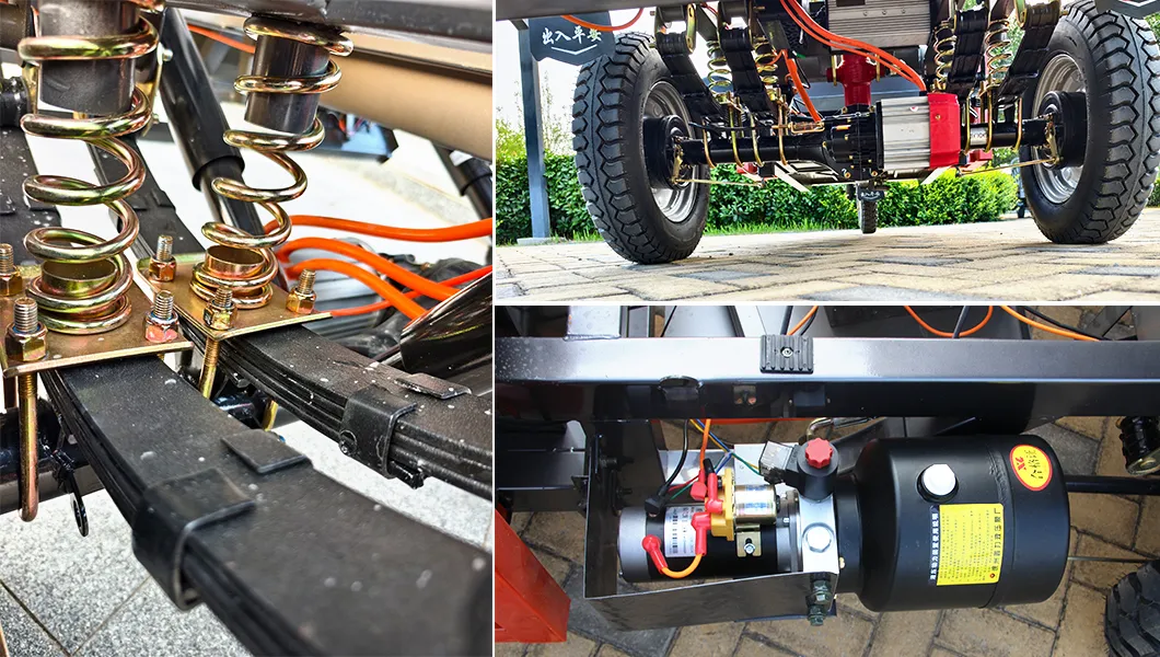 Senka 1.8m Large Size Cargo Self-Unloading Motorcycles Battery Powered Cheap 3-Wheel Electric Dump Tricycle - detail 5