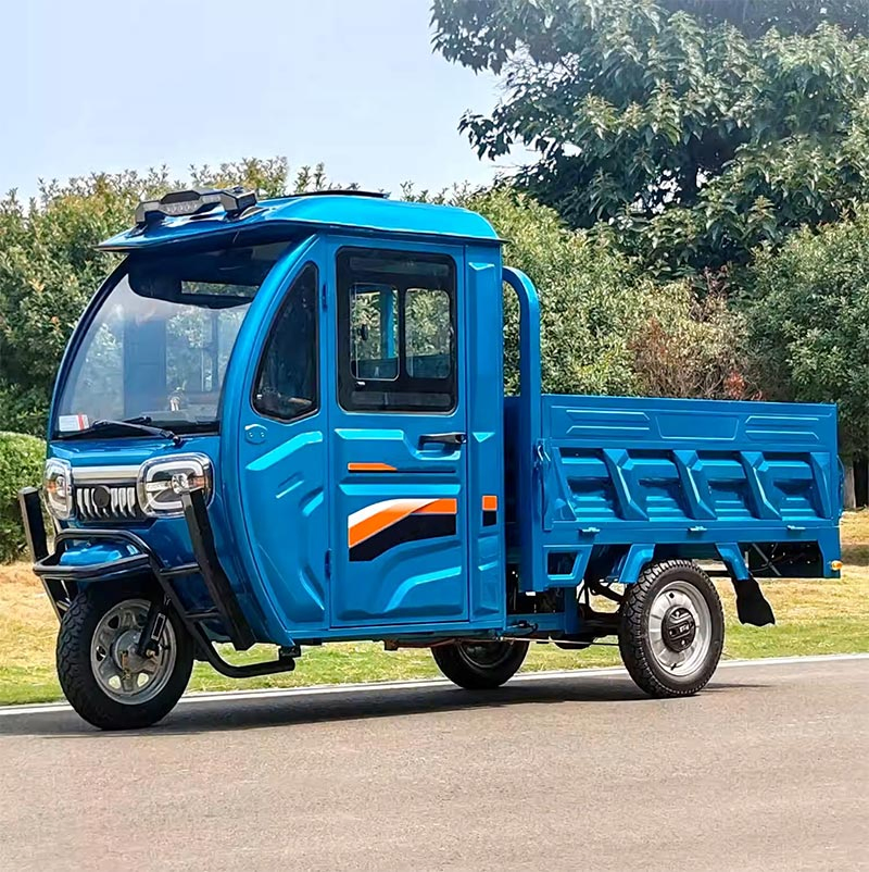 Custom Semi Closed Adult Heavy Duty Farm Cargo Electric Closed Tricycle Load - Image 3