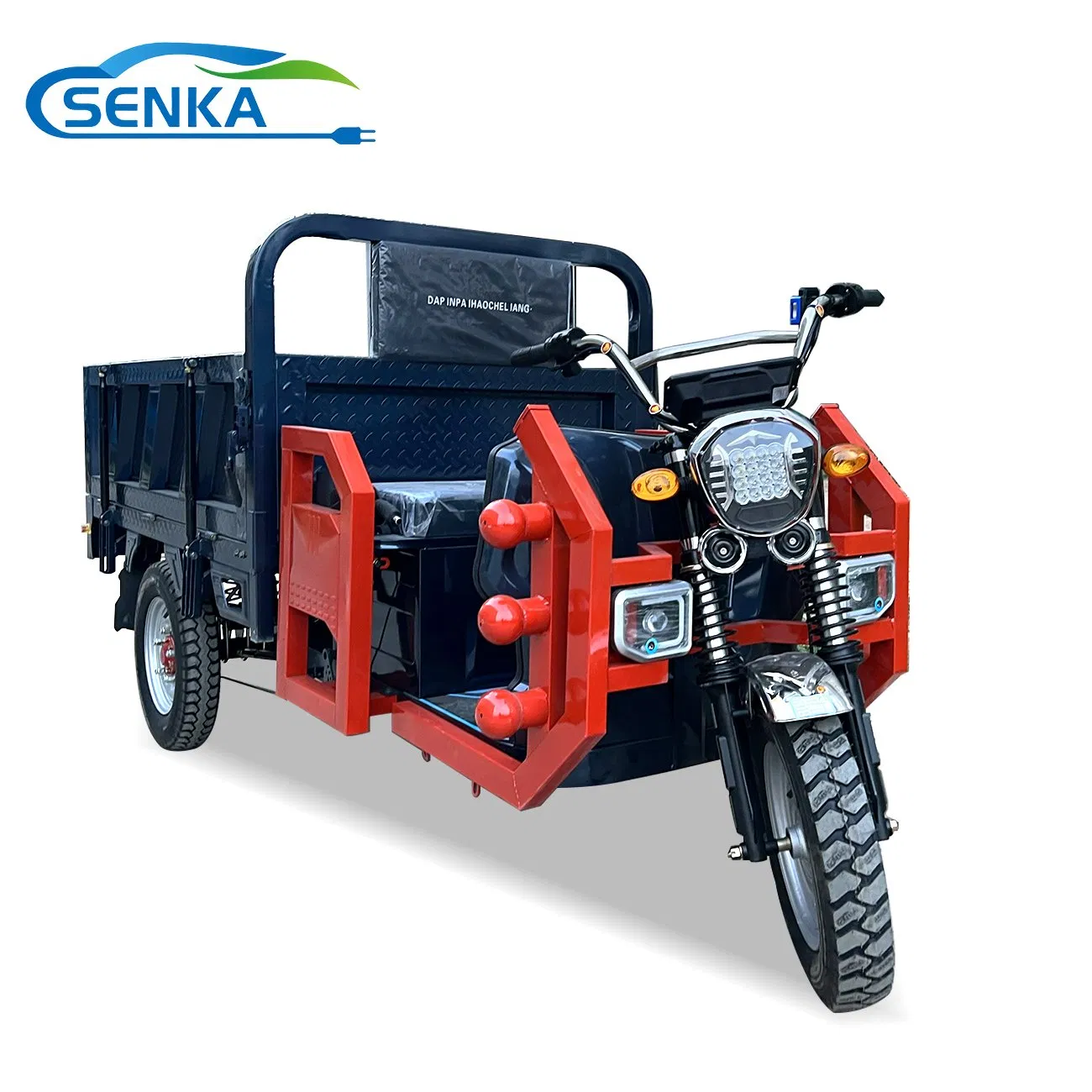 Senka Factory OEM Truck Cargo Trike Strong Climbing Ability Three Wheel Electric Solar Tricycle for Sale - Image 3