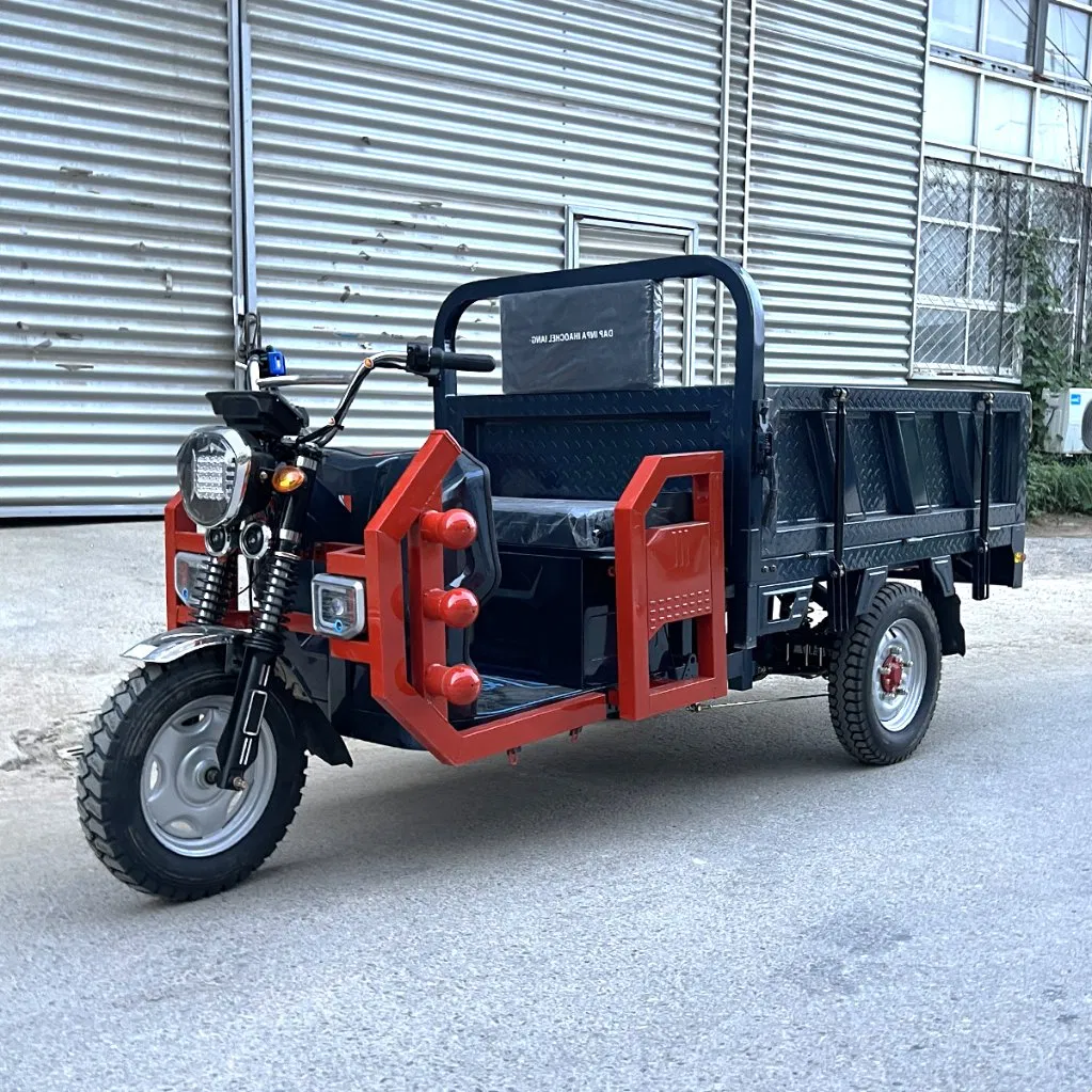 Senka Factory OEM Truck Cargo Trike Strong Climbing Ability Three Wheel Electric Solar Tricycle for Sale - Image 5