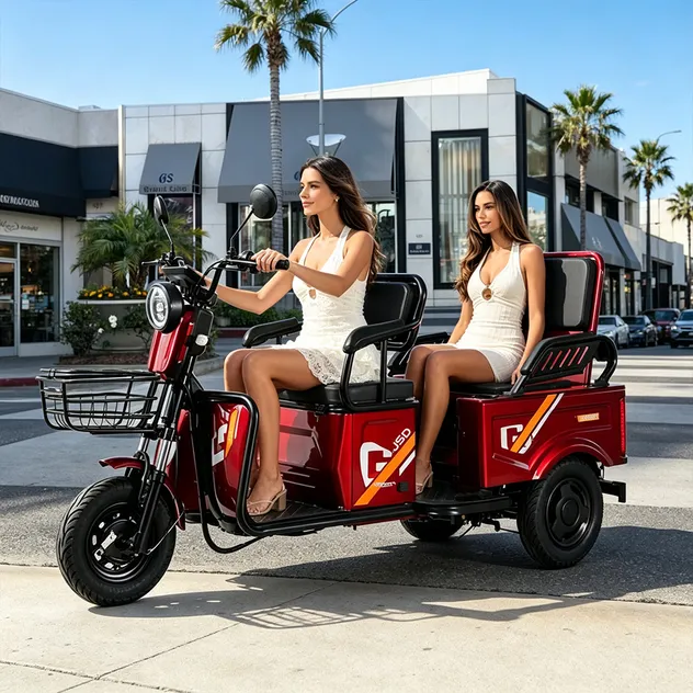 Wholesale 600W 3-Wheel Electric Bike Passenger Cargo Adult Electric Tricycle - detail 7