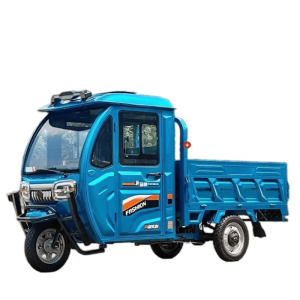 Low Price Heavy Loading Freight Cargo E-Trike 3 Wheels Tipper Truck Electric Cargo Tricycle with Full Enclosed Cab for Different Application