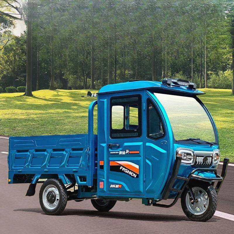 Low Price Heavy Loading Freight Cargo E-Trike 3 Wheels Tipper Truck Electric Cargo Tricycle with Full Enclosed Cab for Different Application - Image 4