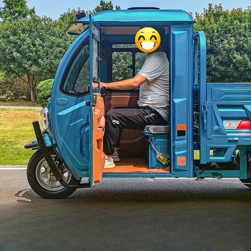 Low Price Heavy Loading Freight Cargo E-Trike 3 Wheels Tipper Truck Electric Cargo Tricycle with Full Enclosed Cab for Different Application - Image 6