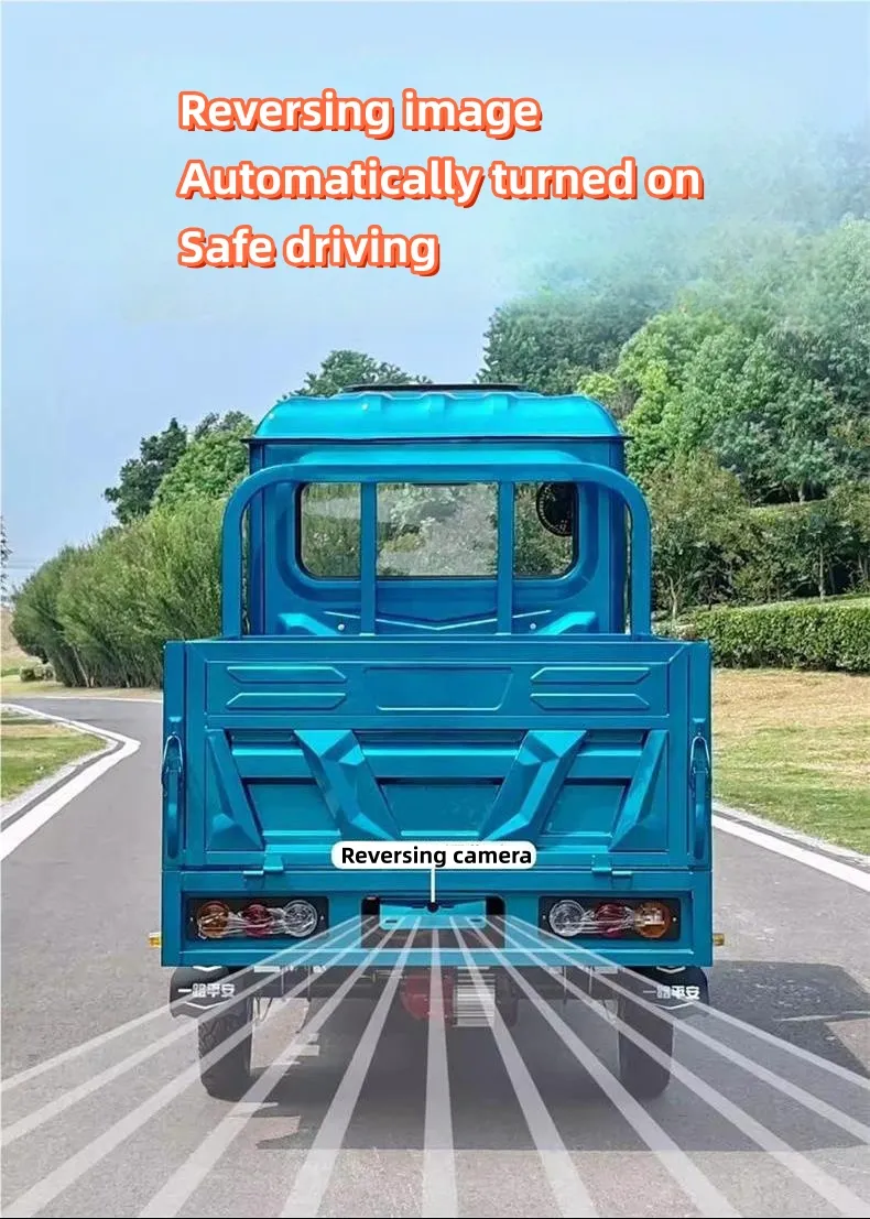Low Price Heavy Loading Freight Cargo E-Trike 3 Wheels Tipper Truck Electric Cargo Tricycle with Full Enclosed Cab for Different Application - detail 13