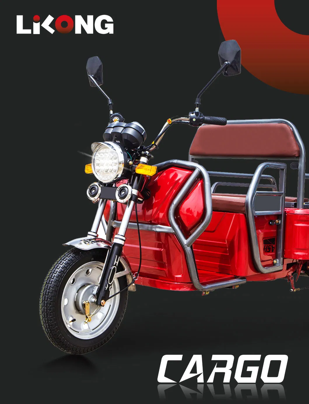 Boutique 3-Wheel Motorcycle Cargo Electric Powered Tricycle with Exquisite Baking Paint - detail 1
