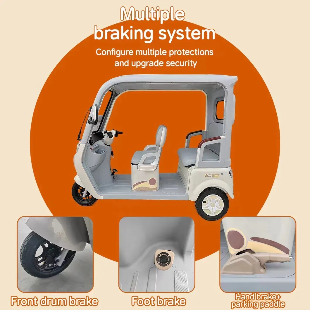 The Body Leisure Electric Tricycle with a Canopy, Suitable for Both Passenger and Cargo Use, Is an Adult Household Tricycle - detail 8