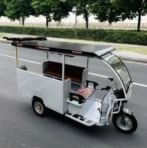 60V Express Cour Electric Tricycles 1000W Integrated Differential Motor 3 Wheels Cabin Cargo Delivery Tricycle with Full Closed Cab Delivery Van Express Courier - detail 16