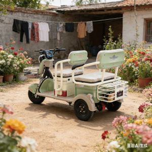 Sleek Electric Tricycle with Cargo Capacity for Busy Lifestyles