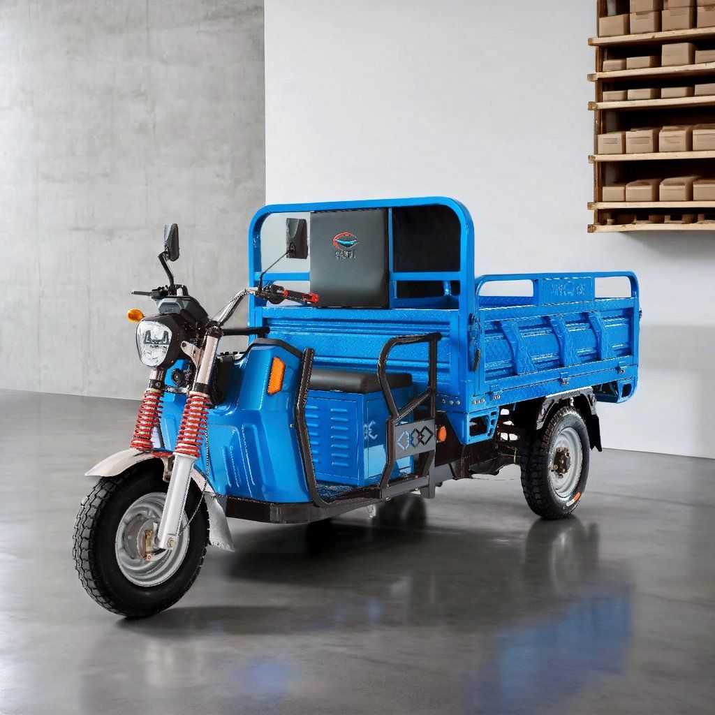 3-Wheel Electric Motorcycle Tricycle with 3 Wheeler Cargo Delivery & Farm Use