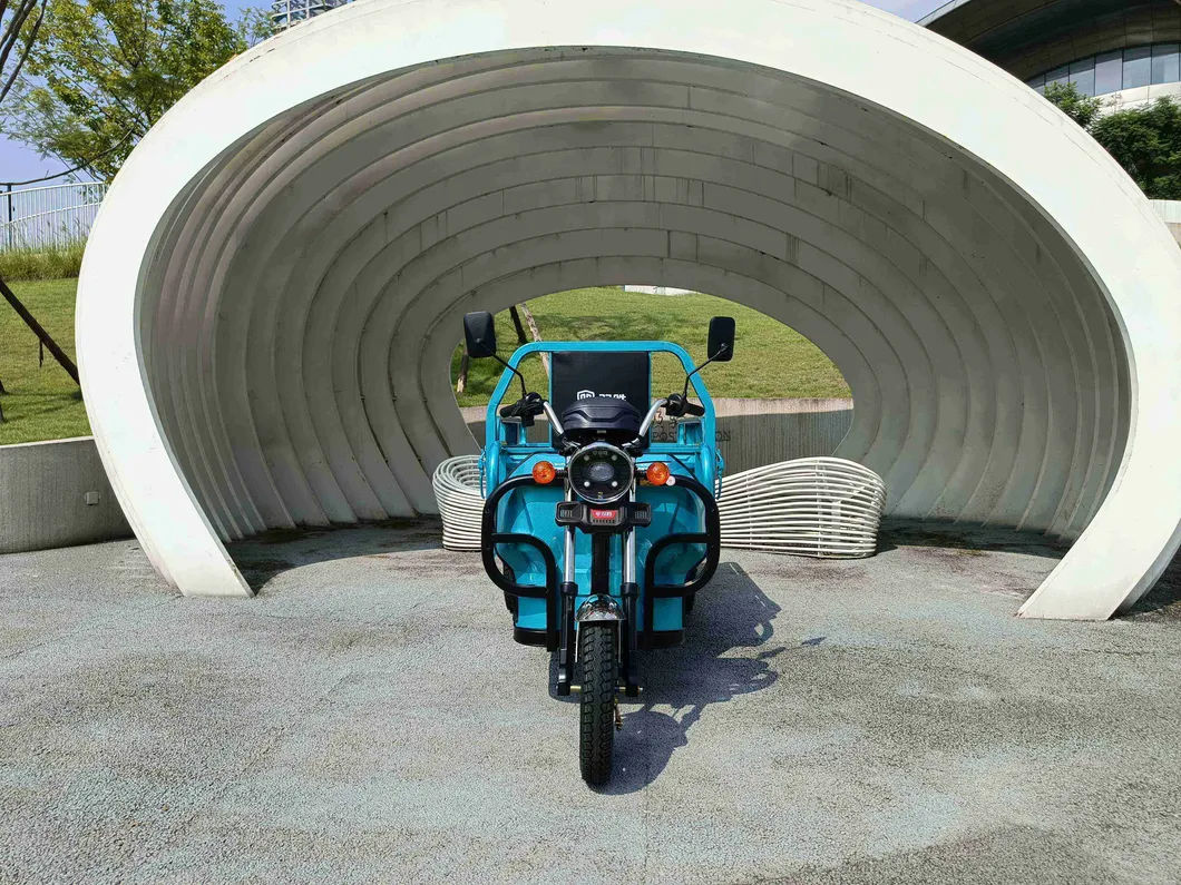 Hot Sale Light Blue 1.3m Open Cargo Electric Tricycle 60V 801-1000W Large Capacity 50-70km - detail 4