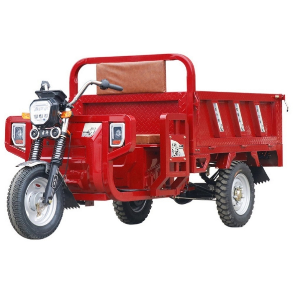 Reliable Space Saving Checkered Steel Plate Lithium Battery Electric Cargo Tricycle for Outdoor Operations - Image 3