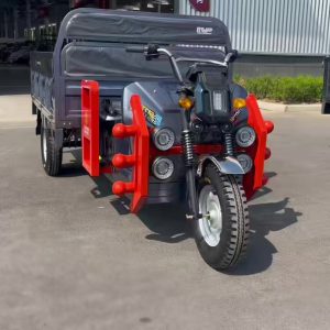 Factory Outlet Heavy Duty Electric Cargo Tricycle Open Body with LCD Display Steel Material