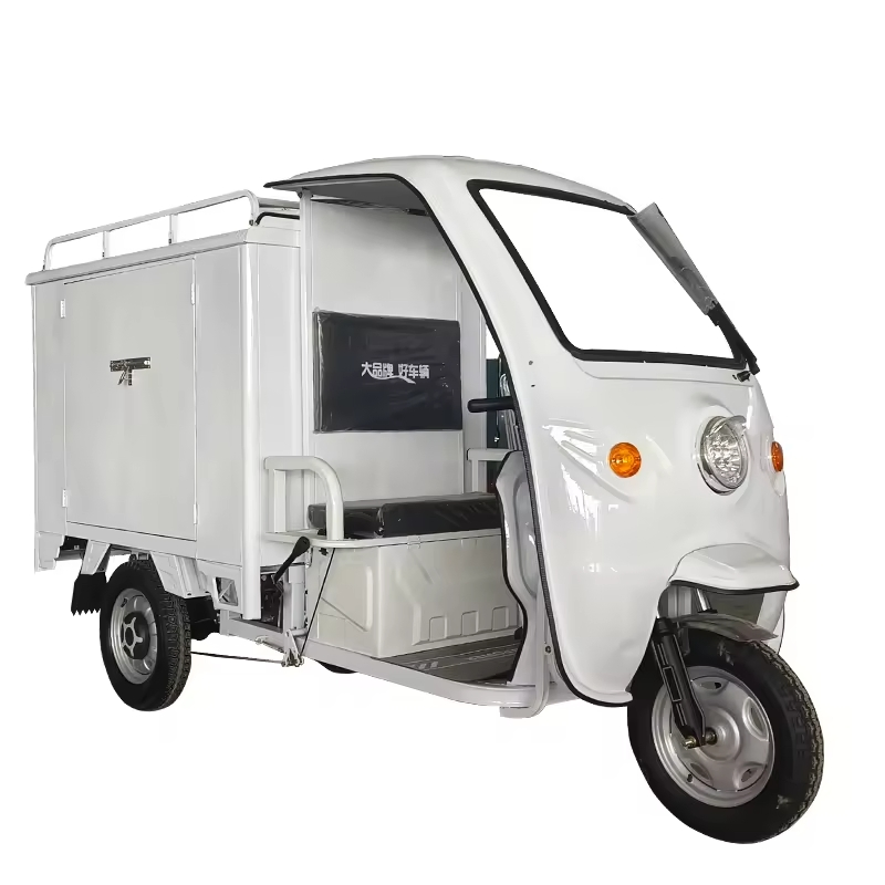 Multipurpose 800W-1500W Motor Wholesale New Design EEC Coc Approved Three Wheel Electric Tricycle Trike Cabin with Enclosed Cargo Box for Delivery - Image 3