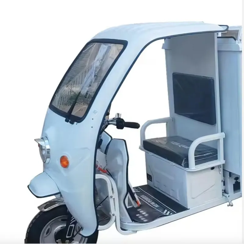 Multipurpose 800W-1500W Motor Wholesale New Design EEC Coc Approved Three Wheel Electric Tricycle Trike Cabin with Enclosed Cargo Box for Delivery - detail 17