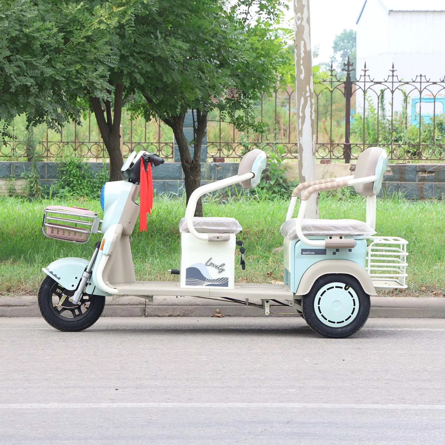 Comfortable Dual-Seat E-Trike Cargo-Capable Dual-Seat Electric Tricycle - Image 5