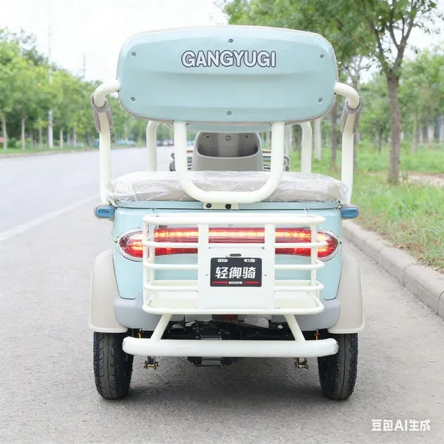 Comfortable Dual-Seat E-Trike Cargo-Capable Dual-Seat Electric Tricycle - detail 4