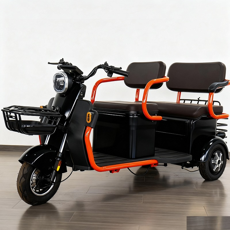 Wholesale Electric Cargo Tricycle Passenger 3 Wheels Electric Bike Motorcycle 600W 48V/60V Electric Tricycle - Image 2