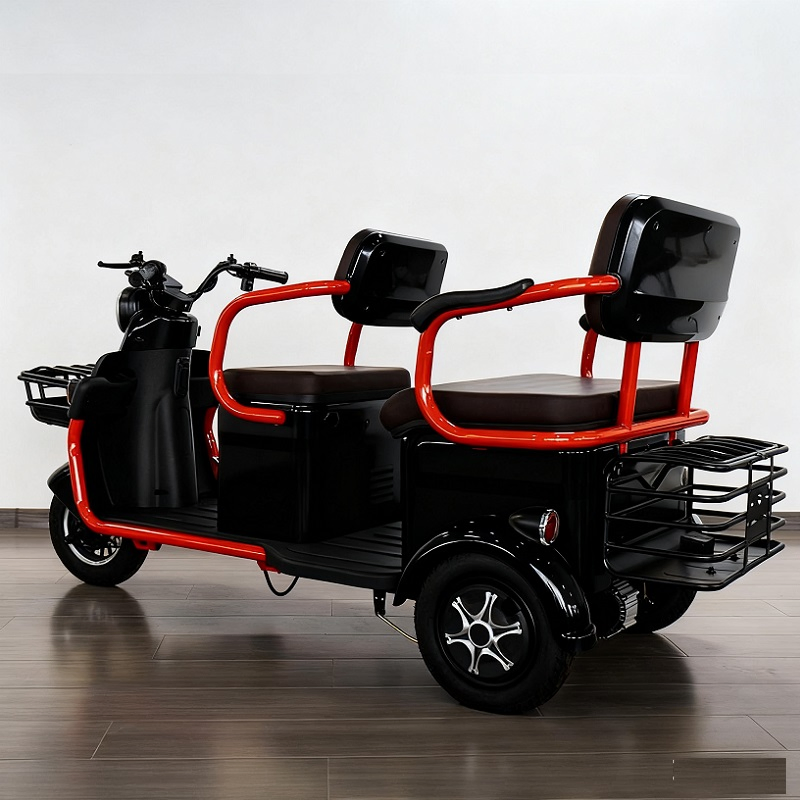 Wholesale Electric Cargo Tricycle Passenger 3 Wheels Electric Bike Motorcycle 600W 48V/60V Electric Tricycle - Image 4