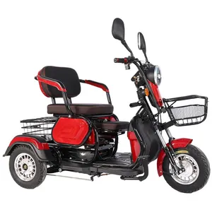 Wholesale Electric Cargo Tricycle Passenger 3 Wheels Electric Bike Motorcycle 600W 48V/60V Electric Tricycle - detail 14