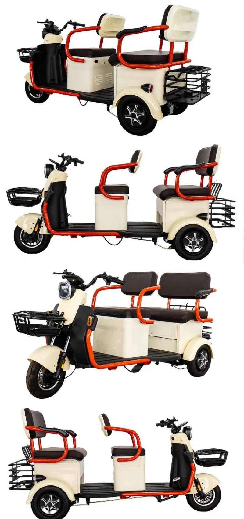 Wholesale Electric Cargo Tricycle Passenger 3 Wheels Electric Bike Motorcycle 600W 48V/60V Electric Tricycle - detail 7