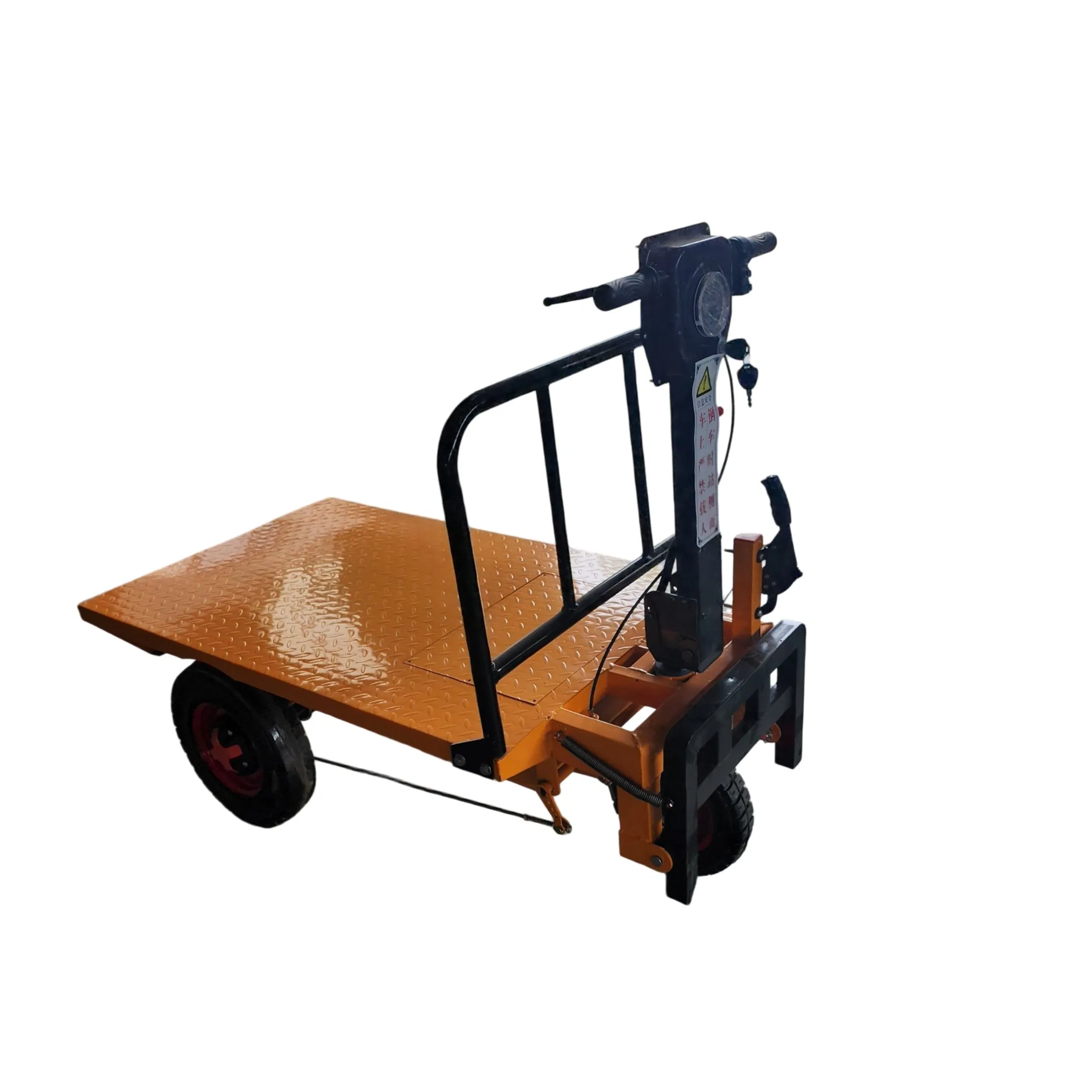 Electric 3 Wheel Flatbed Hand Truck Heavy Duty Cargo Tricycle for Warehouse - Image 2