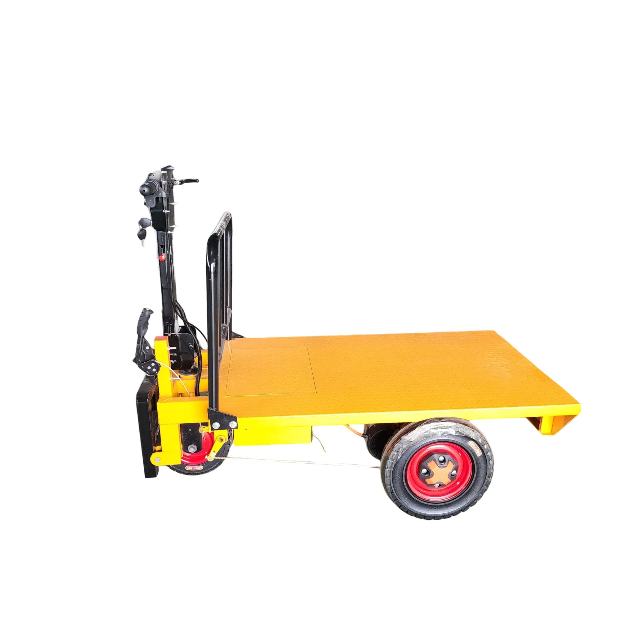 Electric 3 Wheel Flatbed Hand Truck Heavy Duty Cargo Tricycle for Warehouse - Image 3