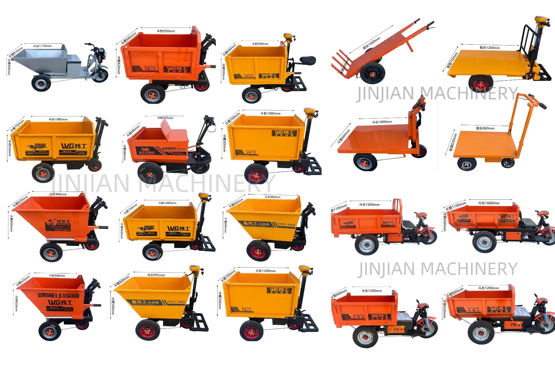 Electric 3 Wheel Flatbed Hand Truck Heavy Duty Cargo Tricycle for Warehouse - detail 2