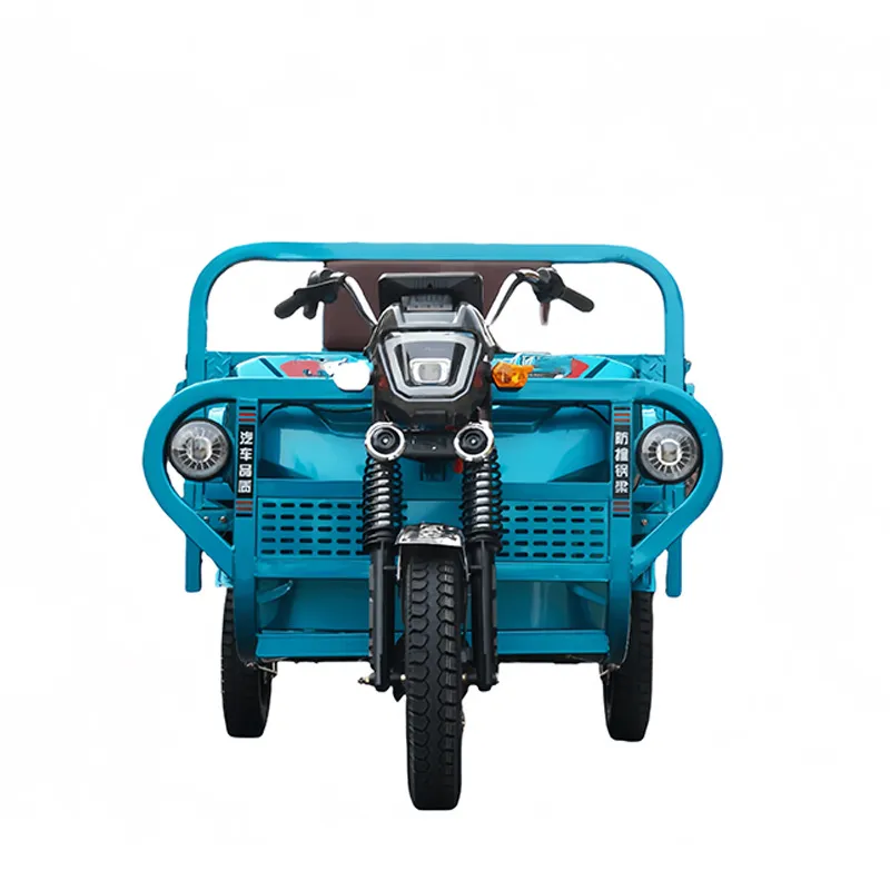 Competitive Price Durable 60V1200W Open Body Freight Vehicle Hydraulic Shock Absorption Long Endurance Farm Cargo Electric Tricycles - detail 13
