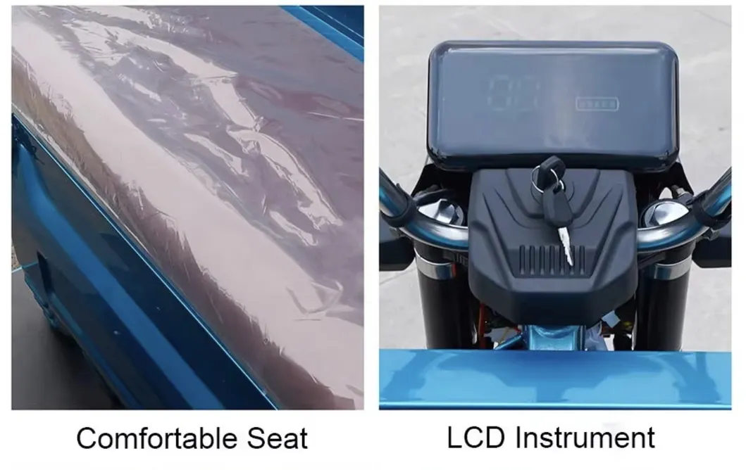 Competitive Price Durable 60V1200W Open Body Freight Vehicle Hydraulic Shock Absorption Long Endurance Farm Cargo Electric Tricycles - detail 9