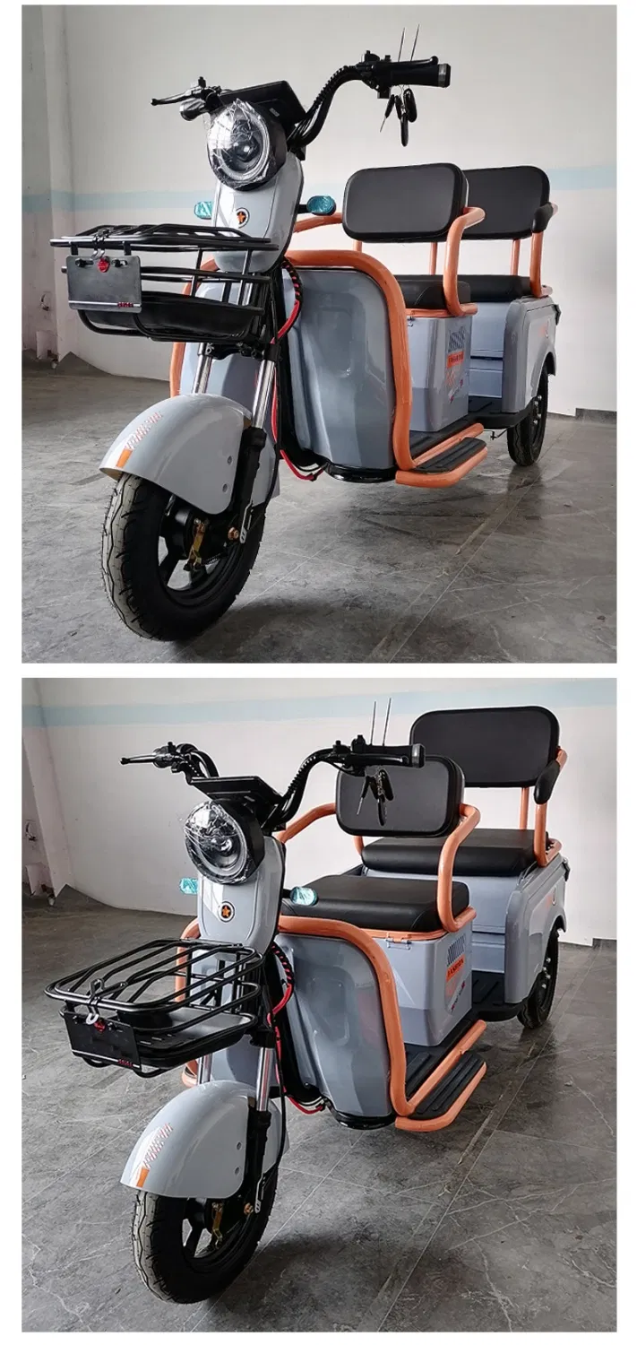 Large Storage Space Electric Three-Wheel Tricycle with Foldable Back Seat Electric Cargo& Passenger Trike Support Custom Motors and Batteries - detail 9