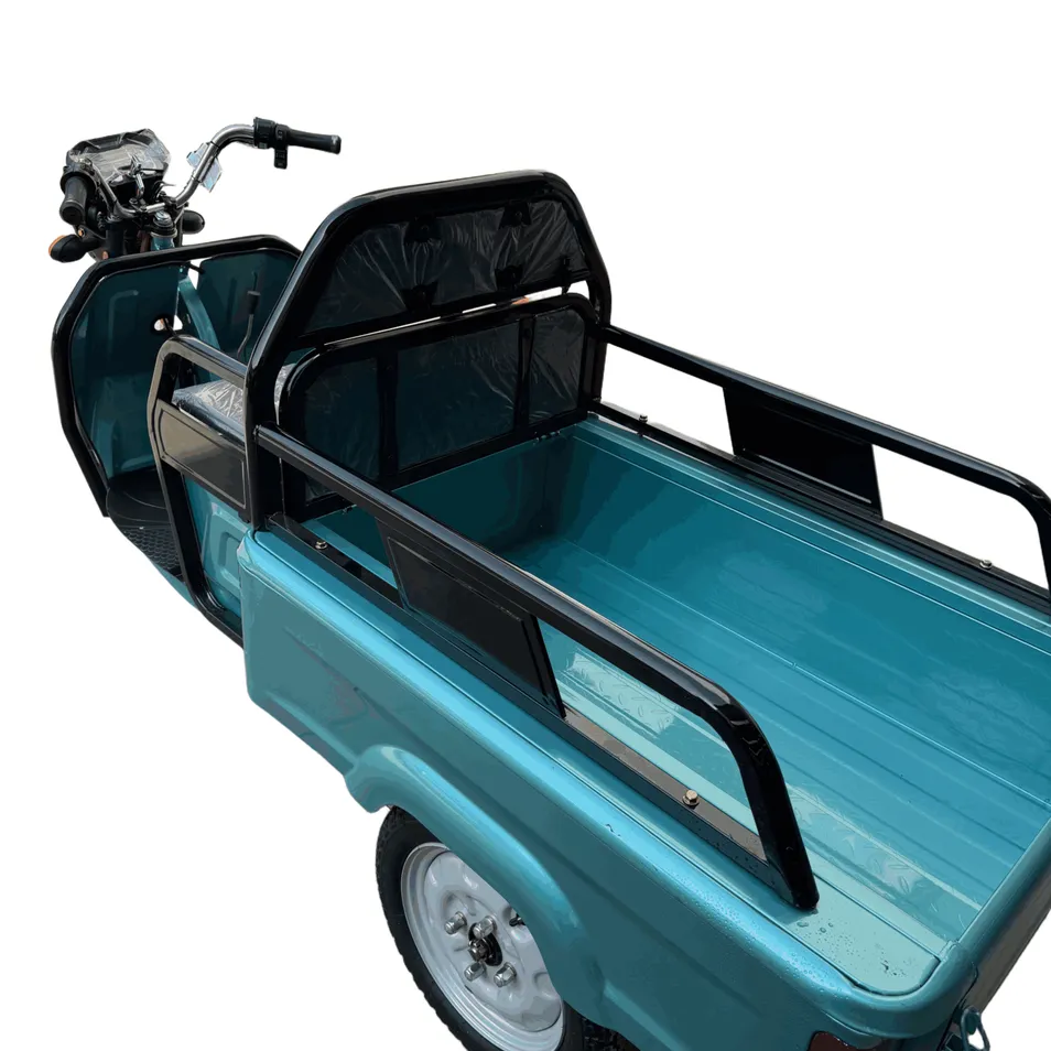 Compact Body Electric Tricycle for Dual-Purpose Household Cargo and Passenger Transportation - detail 3