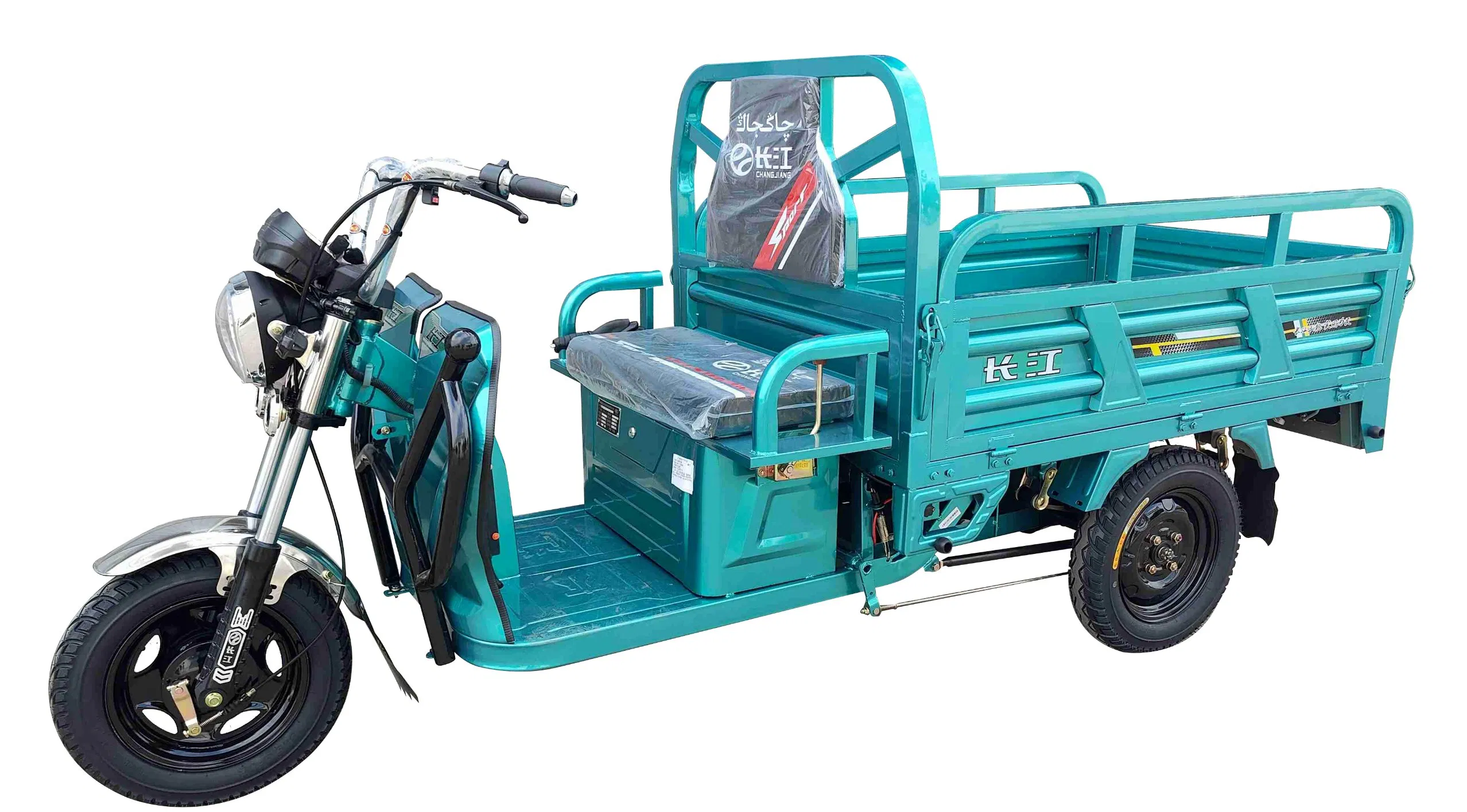 60V1000W Electric Three Wheeler 500kg Loading Capacity Durm Brake Cargo Tricycle - Image 3